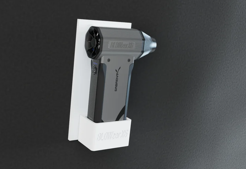 BLOWZER X6 hanging in the wall mount